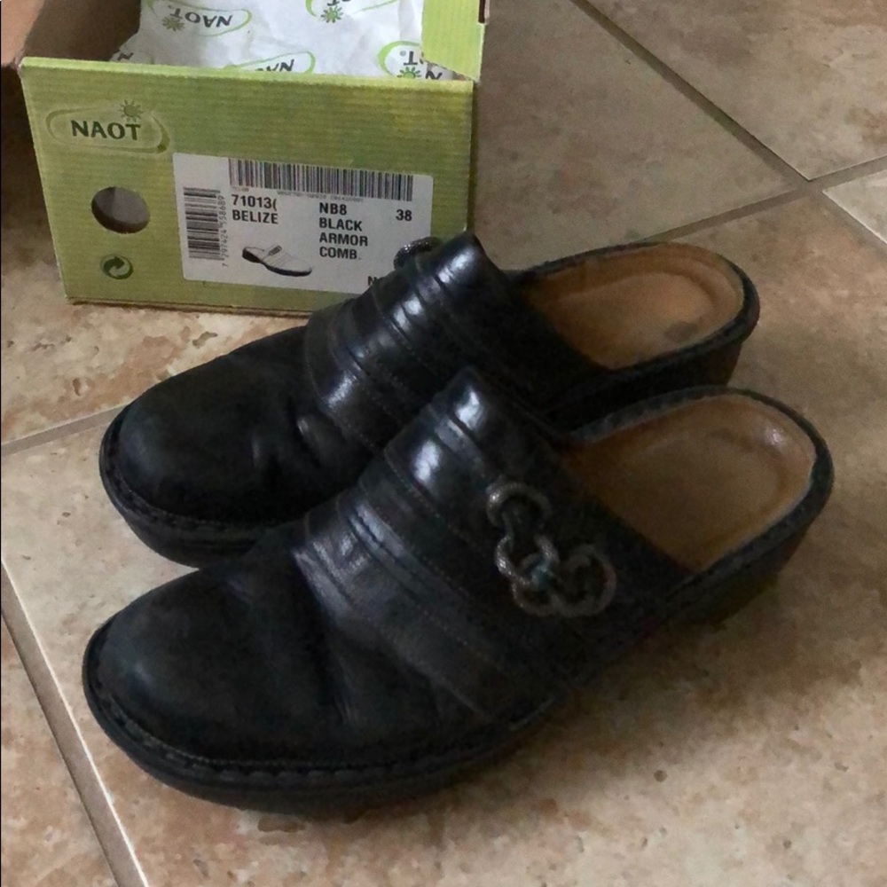 Naot Belize Leather Mules/Clogs